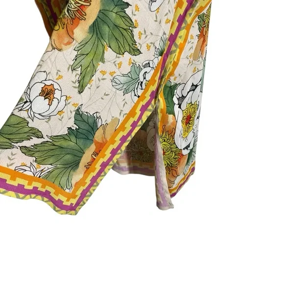 BL^NK LONDON x ANTHROPOLOGIE Floral Tunic Coverup Kaftan - Picture 7 of 10